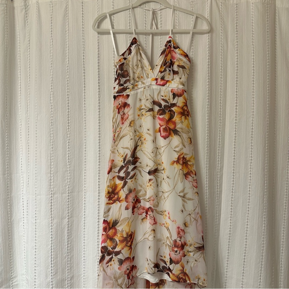 White House Black Market | Floral High Low Dress, Very flattering!